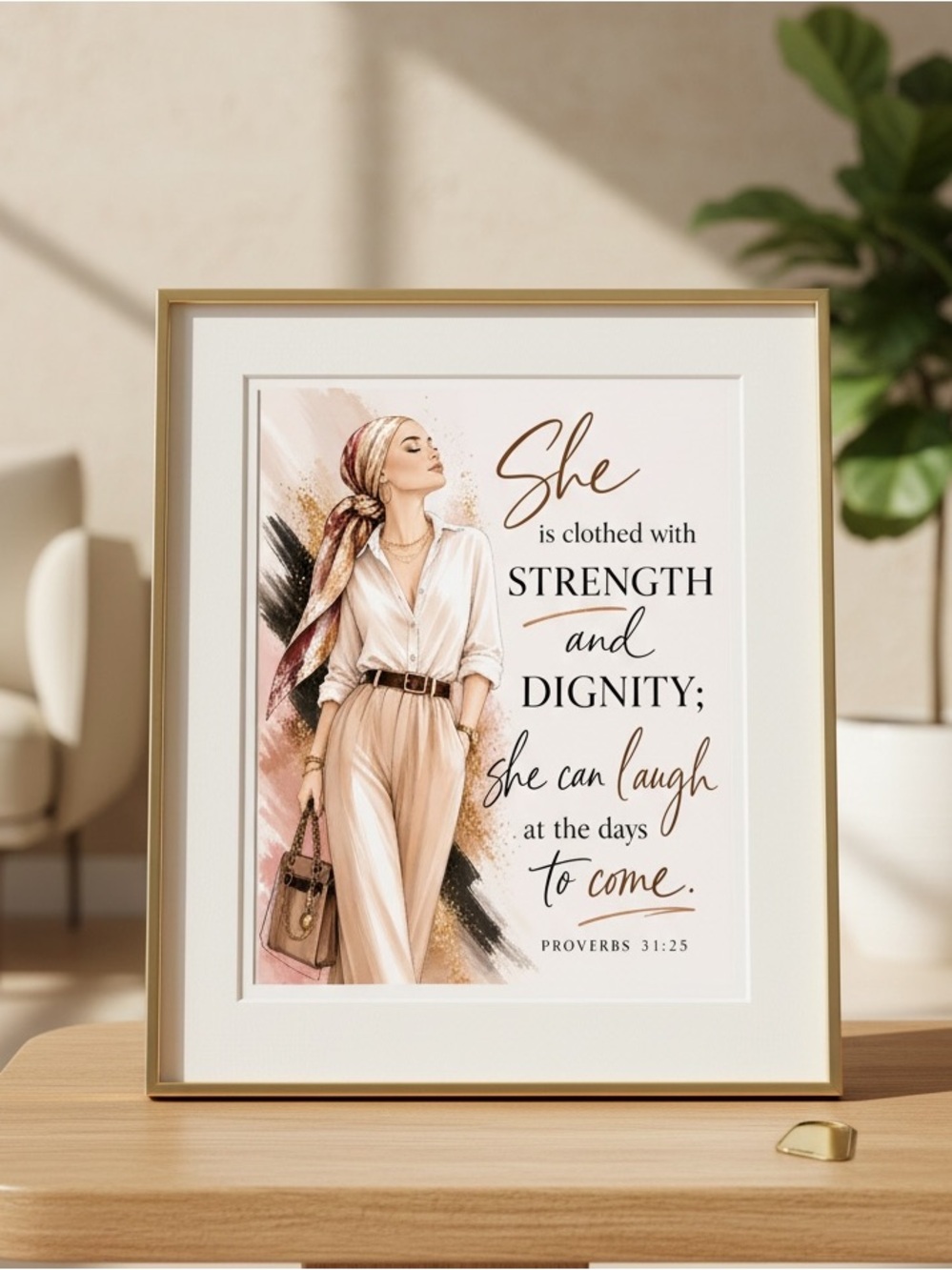 DDS Art Print, 8x10, Bible Verse, Paper Print, Unframed, Women’s Series